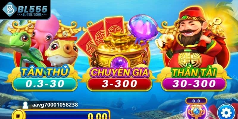 Ưu điểm nổi bật của bắn cá thần tài tại BL555