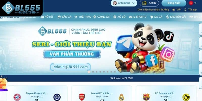 BL555 là nhà cái có tầm ảnh hưởng lớn trên thị trường