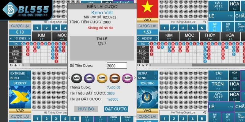 Các loại cược nâng cao trong xổ số Keno